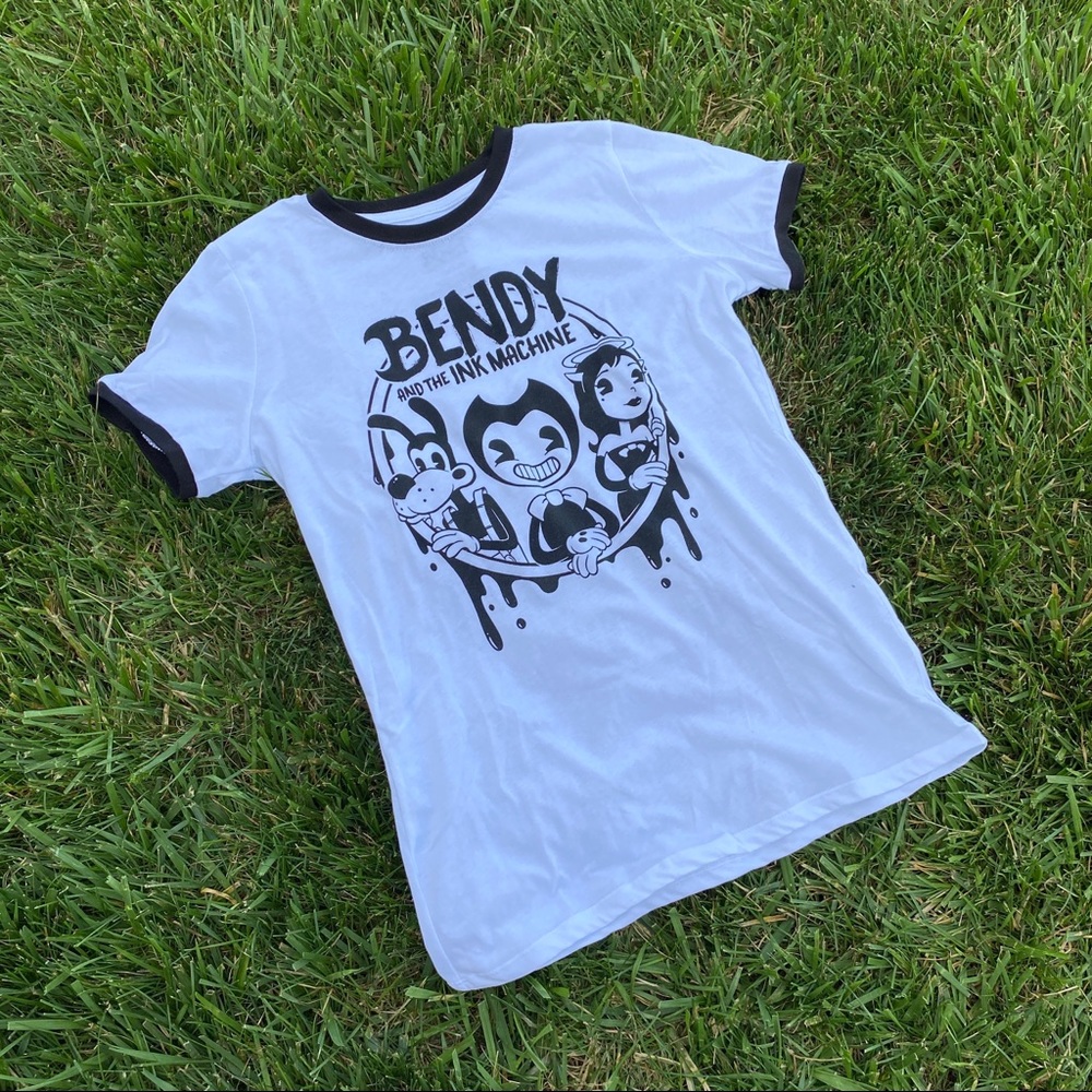 Bendy and the ink machine graphic tee lg